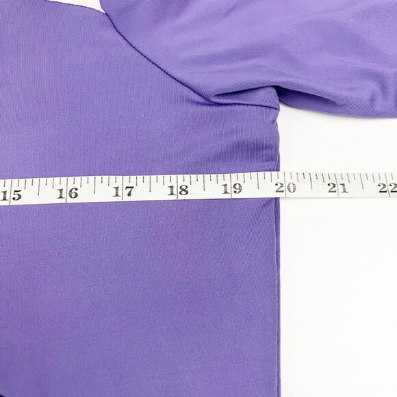 GG Blue Top Womens L Purple Blue White Yellow Colorblock Golf Tennis Pickle Ball - Picture 8 of 13